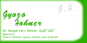 gyozo hohner business card